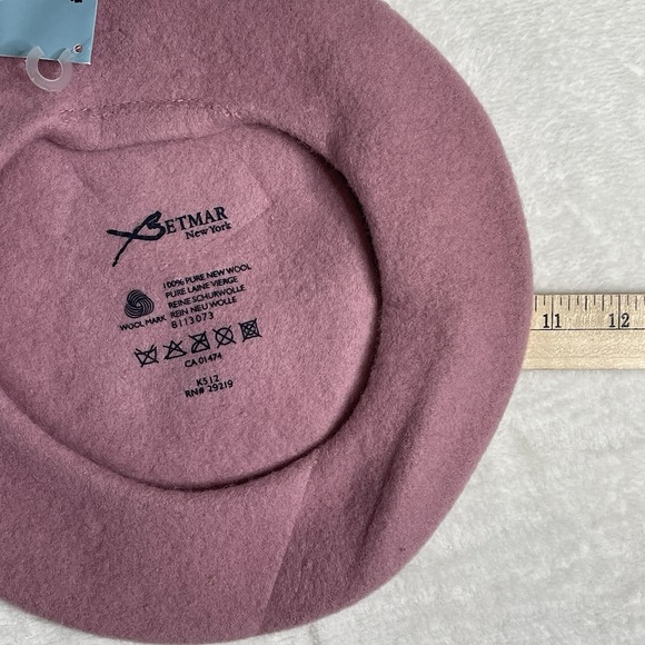 NWT Betmar New York Woolen Beret Women One Size 100% Wool Winter Charm Cozy - Picture 3 of 5